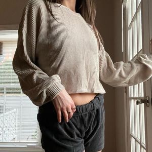 Bohme Cropped Striped Top